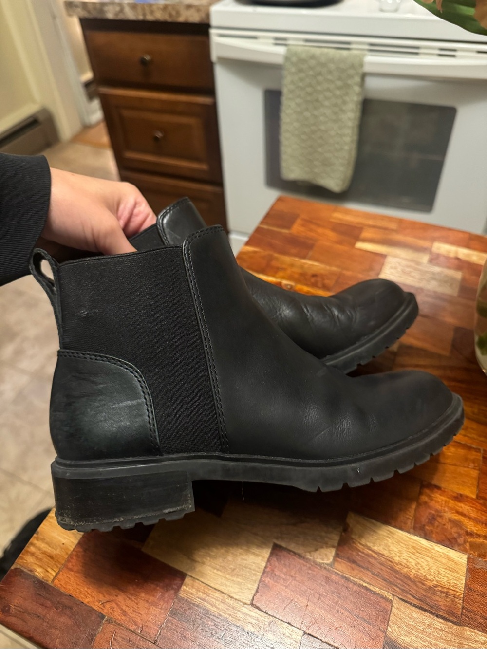 Women’s Steve Madden Black Leather Chelsea Boots